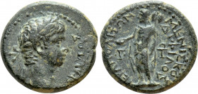 PHRYGIA. Hierapolis. Augustus (27 BC-14 AD). Ae. Meniskos Diphilos, magistrate