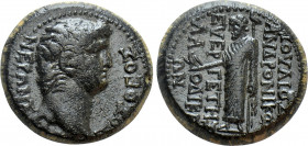 PHRYGIA. Laodicea ad Lycum. Nero (54-68). Ae. Ioulios Andronikos, euergetes