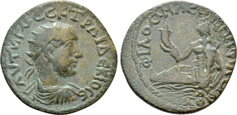 PHRYGIA. Philomelium. Trajanus Decius (249-251). Ae. Phileinos, magistrate. 

...