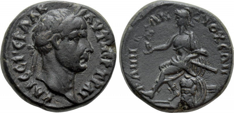 CARIA. Antioch ad Maeandrum. Trajan (98-117). Ae. 

Obv: ΑΥΤ ΝΕΡ ΤΡΑΙ ΚΑΙ ϹΕ Γ...