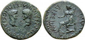 LYCAONIA. Laodicea Catacecaumene (as Claudiolaodicea Combusta). Titus and Domitian (Caesares, 69-79 and 69-81, respectively). Ae