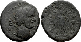 JUDAEA. Ascalon. Domitian (81-96). Ae. Darted CY 189 (AD 85/6)