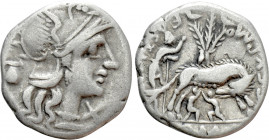 S. POMPEIUS FAUSTULUS. Denarius (137 BC). Rome