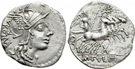 M. TULLIUS. Denarius (119 BC). Rome