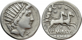MAN. AQUILIUS. Denarius (109-108 BC). Rome