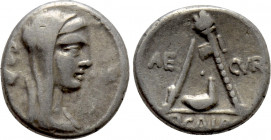 P. GALBA. Denarius (69 BC). Rome