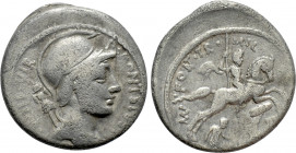 P. FONTEIUS P.F. CAPITO. Denarius (55 BC). Rome
