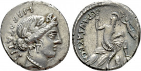 C. VIBIUS C. F. CN. PANSA CAETRONIANUS. Denarius (48 BC). Rome