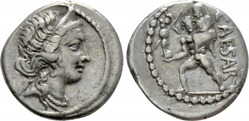 JULIUS CAESAR. Denarius (48-47 BC). Military mint traveling with Caesar in North...