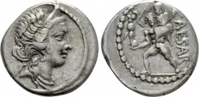 JULIUS CAESAR. Denarius (48-47 BC). Military mint traveling with Caesar in North Africa