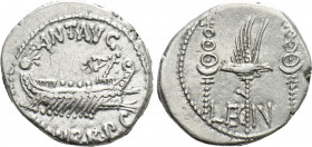 MARK ANTONY. Denarius (32-31 BC). Patrae(?)