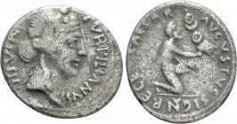 AUGUSTUS (27 BC-14 AD). Denarius. Rome. P. Petronius Turpilianus, moneyer