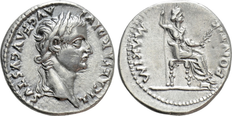 TIBERIUS (14-37). Denarius. "Tribute Penny" type. Lugdunum. 

Obv: TI CAESAR D...