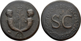 TIBERIUS & GERMANICUS GEMELLUS (19-37/8 and 19-23/4). Sestertius. Rome. Struck under TIBERIUS (14-37)