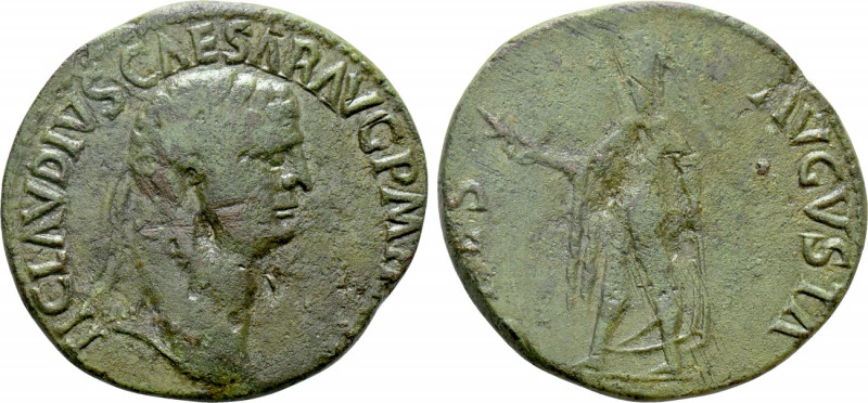 CLAUDIUS (41-54). Sestertius. Balkan imitation of Rome. 

Obv: TI CLAVDIVS CAE...
