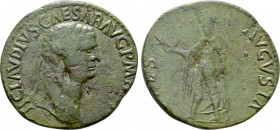 CLAUDIUS (41-54). Sestertius. Balkan imitation of Rome