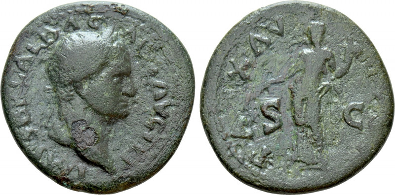 GALBA (68-69). Dupondius. Rome. 

Obv: IMP SER GALBA CAES AVG TR P. 
Laureate...