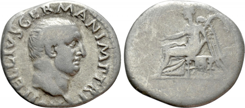 VITELLIUS (69). Denarius. Rome. 

Obv: A VITELLIVS GERMAN IMP TR P. 
Bare hea...