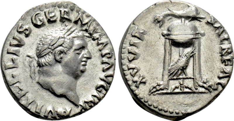 VITELLIUS (69). Denarius. Rome.

Obv: A VITELLIVS GERM IMP AVG TR P.
Laureate...