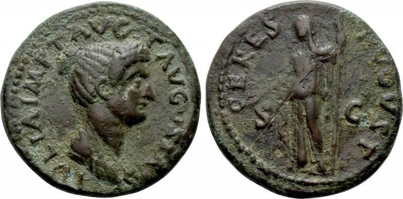 JULIA TITI (Augusta, 79-90/1). Dupondius. Rome. 

Obv: IVLIA IMP T AVG F AVGVS...