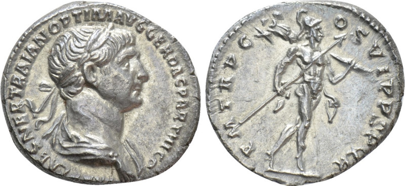 TRAJAN (98-117). Denarius. Rome. 

Obv: IMP CAES NER TRAIANO OPTIM AVG GER DAC...