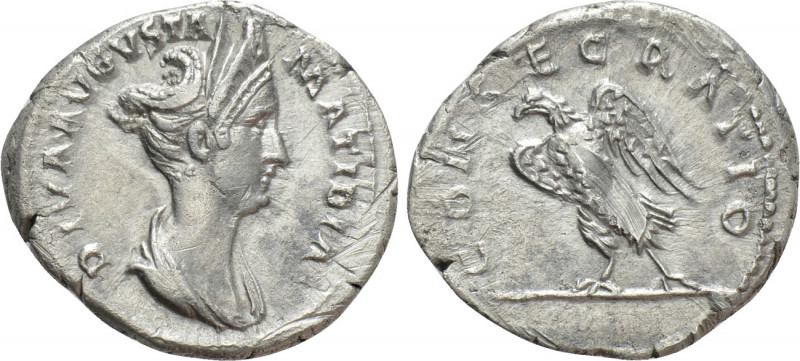 DIVA MATIDIA (Died 119). Denarius. Rome.

Obv: DIVA AVGVSTA MATIDIA.
Draped b...