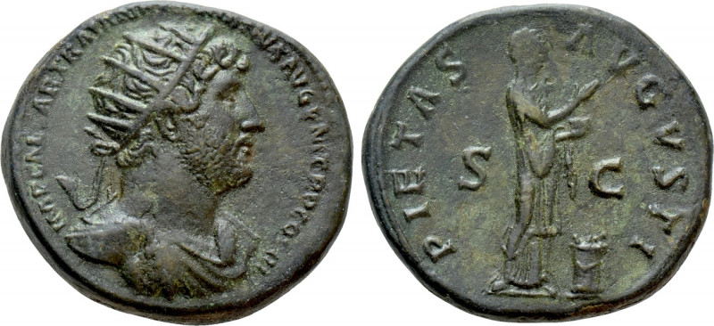 HADRIAN (117-138). Dupondius. Rome. 

Obv: IMP CAESAR TRAIAN HADRIANVS AVG P M...