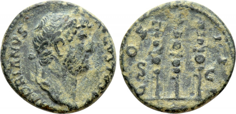HADRIAN (117-138). Semis. Rome. 

Obv: HADRIANVS AVGVSTVS P P. 
Laureate head...