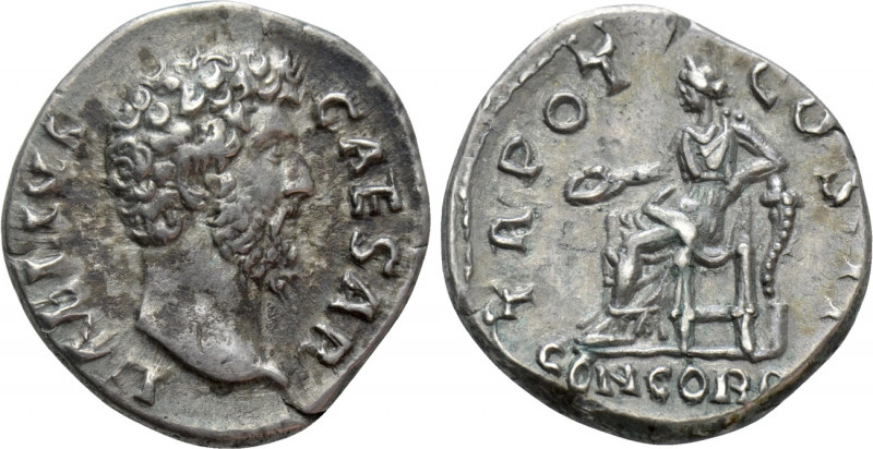 AELIUS (Caesar, 136-138). Denarius. Rome. 

Obv: L AELIVS CAESAR. 
Bare head ...