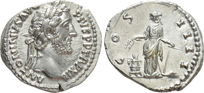 ANTONINUS PIUS (138-161). Denarius. Rome. 

Obv: ANTONINVS AVG PIVS P P TR P X...