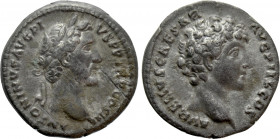 ANTONINUS PIUS with MARCUS AURELIUS as Caesar (138-161). Denarius. Rome