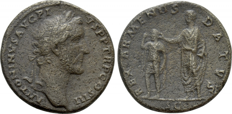 ANTONINUS PIUS (138-161). Sestertius. Rome. 

Obv: ANTONINVS AVG PIVS P P TR P...