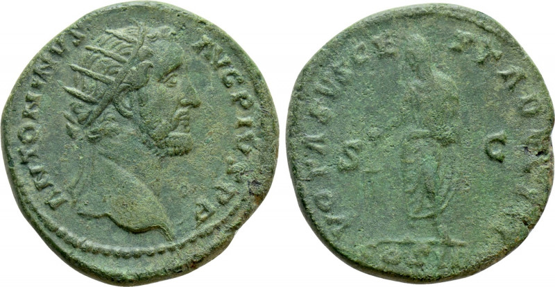 ANTONINUS PIUS (138-161). Dupondius. Rome. 

Obv: ANTONINVS AVG PIVS P P. 
Ra...