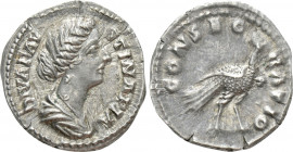 DIVA FAUSTINA II (Died 175/6). Denarius. Rome