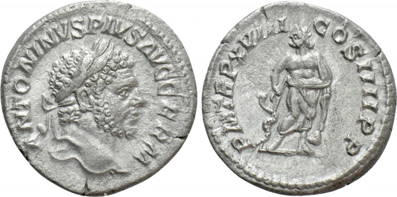 CARACALLA (197-217). Denarius. Rome. 

Obv: ANTONINVS PIVS AVG GERM. 
Laureat...