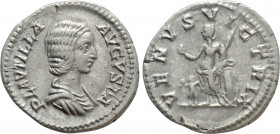 PLAUTILLA (Augusta, 202-205). Denarius. Rome