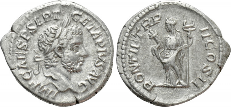 GETA (209-211). Denarius. Rome. 

Obv: IMP CAES P SEPT GETA PIVS AVG. 
Laurea...