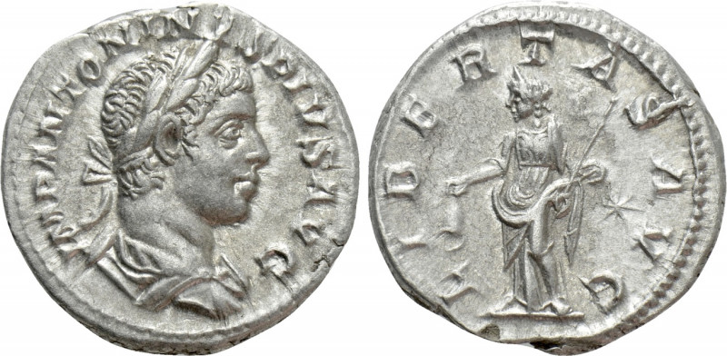 ELAGABALUS (218-222). Denarius. Rome. 

Obv: IMP ANTONINVS PIVS AVG. 
Laureat...