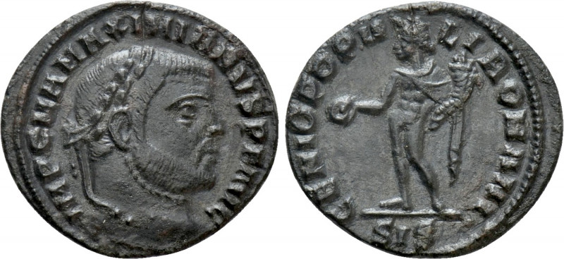 MAXIMIANUS HERCULIUS (286-305). 1/4 Follis. Siscia. 

Obv: IMP C M A MAXIMIANV...