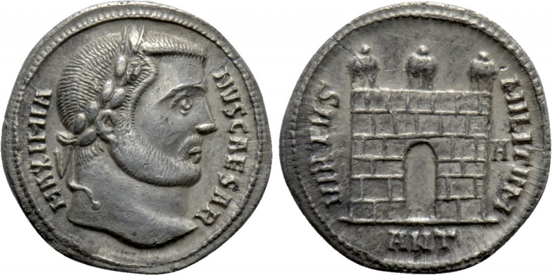 GALERIUS MAXIMIANUS (Caesar, 293-305). Argenteus. Antioch. 

Obv: MAXIMIANVS C...