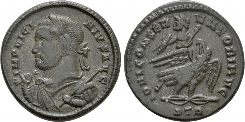 LICINIUS I (308-324). BI Argenteus. Treveri. 

Obv: IMP LICINIVS AVG. 
Laurea...