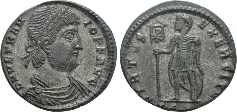 VETRANIO (350). Ae. Thessalonica. 

Obv: D N VETRANIO P F AVG. 
Laureate, dra...