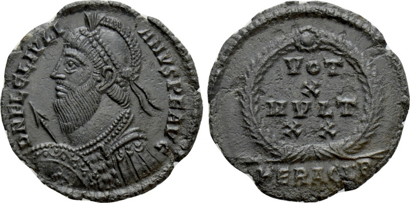 JULIAN II APOSTATA (360-363). Ae. Heraclea. 

Obv: D N FL CL IVLIANVS P F AVG....