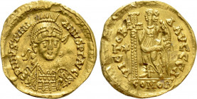 OSTROGOTHS. Uncertain king (Circa 530-539). GOLD Solidus. Ravenna. In the name of Justinian I