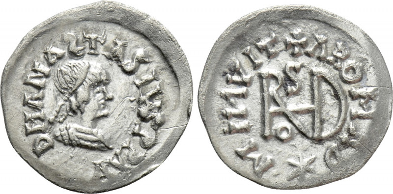 GEPIDS. Theodoric (489-526). 1/4 Siliqua. Sirmium. In the name of Byzantine empe...