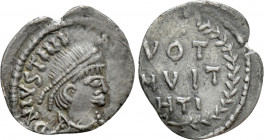 JUSTINIAN I (527-565). Siliqua. Carthage