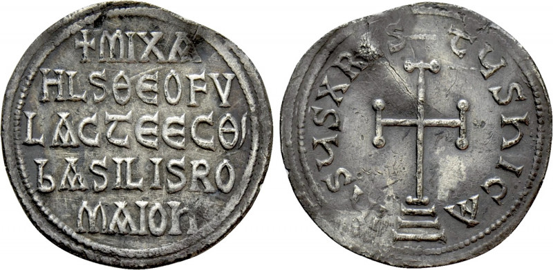 MICHAEL II THE AMORIAN with THEOPHILUS (820-829). Miliaresion. Constantinople. ...