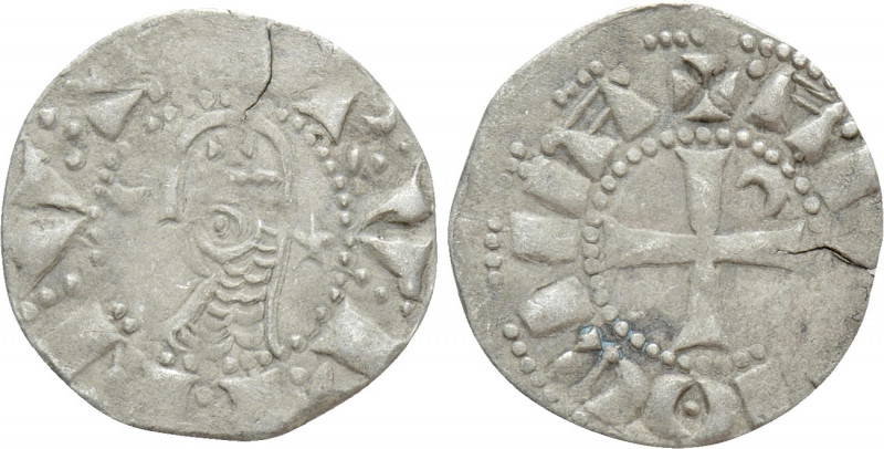 CRUSADERS. Antioch. Raymond Roupen (1216-1219). Denier. 

Obv: + RVPINVS. 
He...