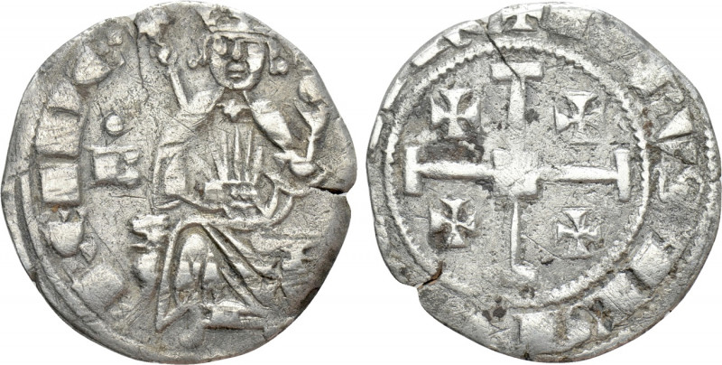 CRUSADERS. Cyprus. Hugh IV (1324-1359). Gros. Nicosia. 

Obv: Hugh seated faci...
