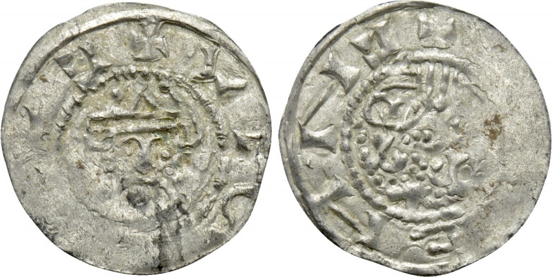 NETHERLANDS. Friesland(?). Ekbert II ? (1068-1077). Imitative Denar . 

Obv: C...